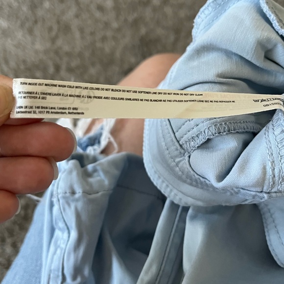 Free People Movement Light Blue Moto Cargo Pants with Pockets Women’s Size XS - Picture 15 of 16